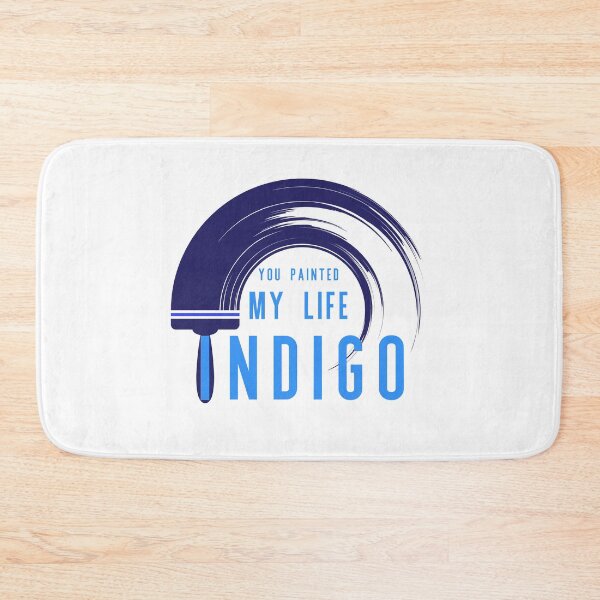 Item preview, YOU PAINTED MY LIFE INDIGO designed and sold by baldbird.