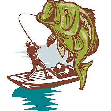 Bass Fishing - Large Mouth Bass | Sticker
