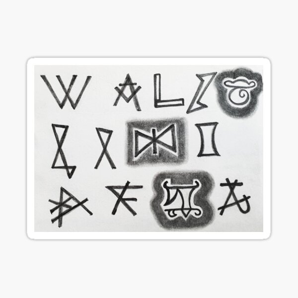 Item preview, stone marks by masons in Cathedrals in Portugal designed and sold by Tereza Pilar  Art.