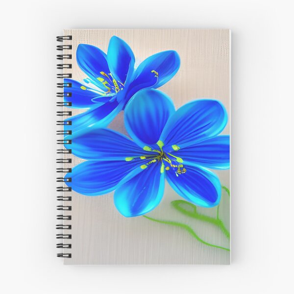 Item preview, Vibrant Blue Flowers on Full Display with a Cloth Linen Texture Background     ra designed and sold by deniselynnimage.