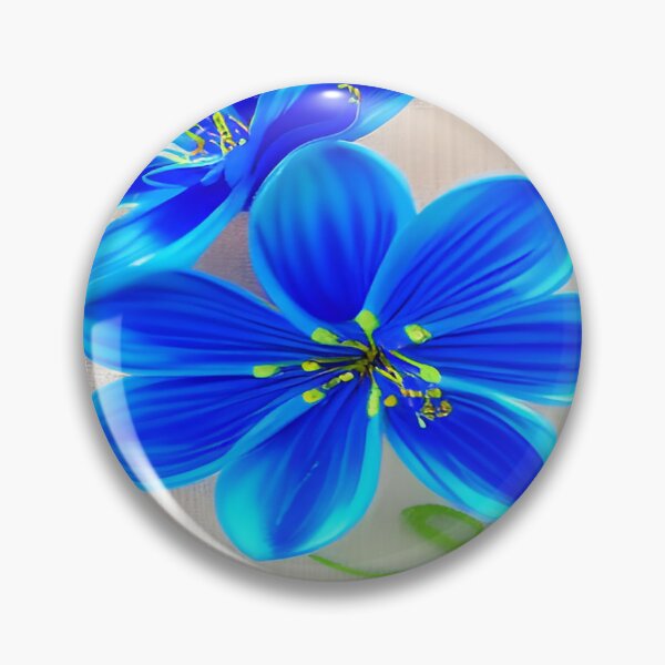 Item preview, Vibrant Blue Flowers on Full Display with a Cloth Linen Texture Background     ra designed and sold by deniselynnimage.