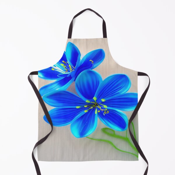 Item preview, Vibrant Blue Flowers on Full Display with a Cloth Linen Texture Background ra designed and sold by deniselynnimage.