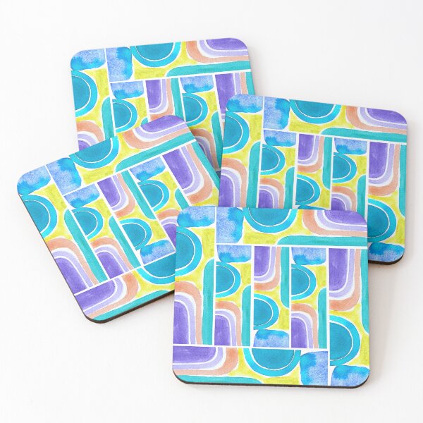 Item preview, Abstract Bright Watercolor block pattern designed and sold by Ericksondesigns.