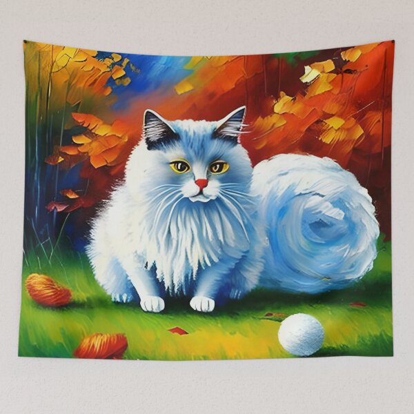 Item preview, Cat Playing With a Ball of String designed and sold by AnimPet.