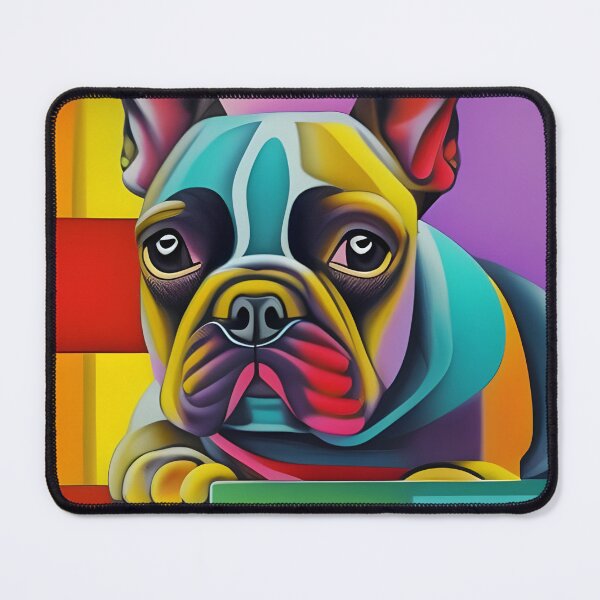 Item preview, Colourful Pug Art. Abstract Pug Art. Colourful Pug. Rainbow Pug Art. designed and sold by Doggymadness.
