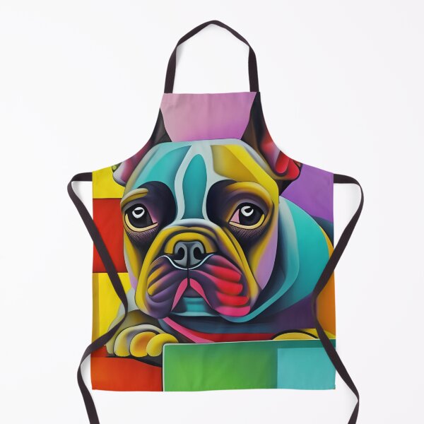 Item preview, Colourful Pug Art. Abstract Pug Art. Colourful Pug. Rainbow Pug Art. designed and sold by Doggymadness.