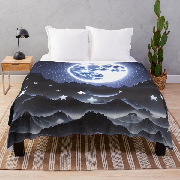 Item preview, Moonlit Waves, ink drawing, Ai Generated Art designed and sold by ACC .