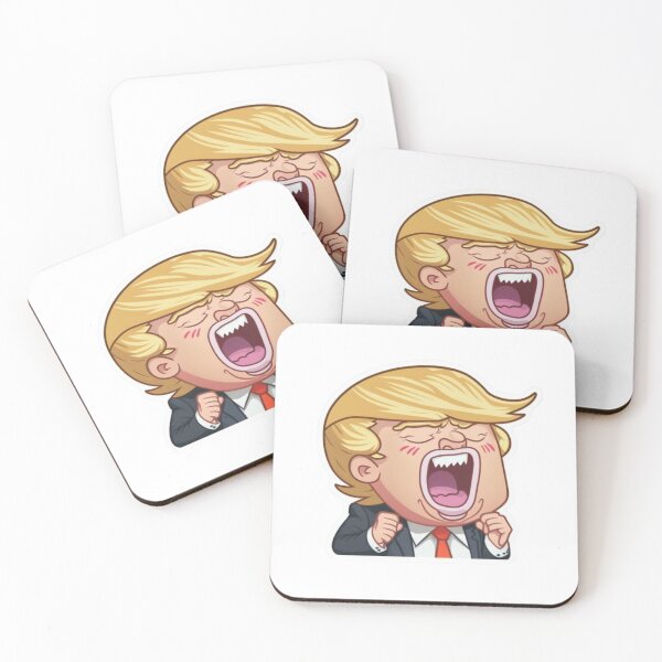 Item preview, Anime Trump: A Shouting Sticker Art designed and sold by kfir marco.