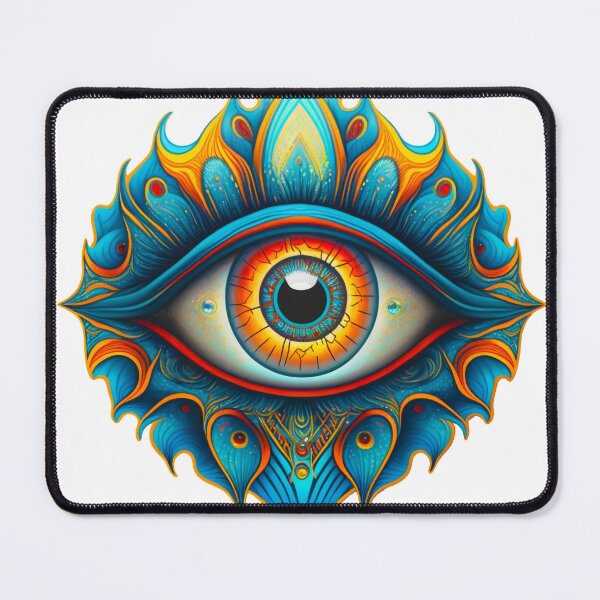 Item preview, psychedelic eye designed and sold by mind-melt-er.