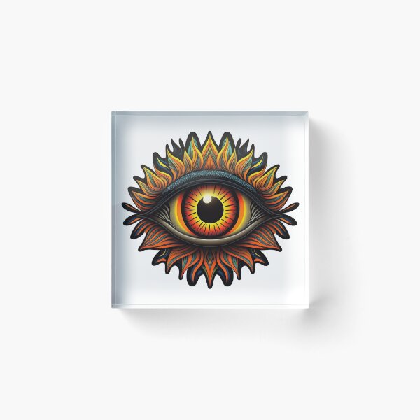 Item preview, trippy psychedelic eye designed and sold by mind-melt-er.