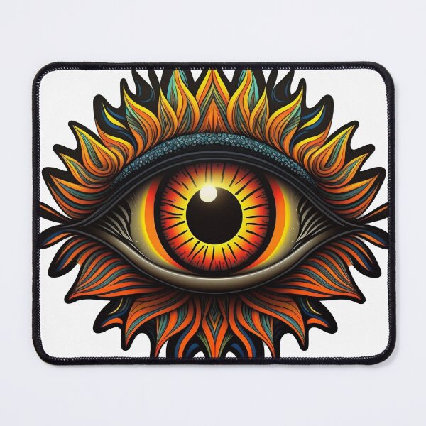 Item preview, trippy psychedelic eye designed and sold by mind-melt-er.