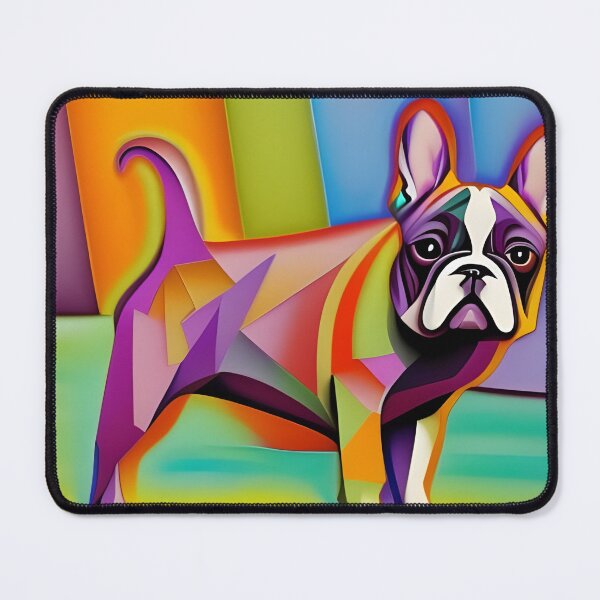 Item preview, Colourful Pug Art. Abstract Pug Art. Rainbow Pug Art. Watercolour Pug designed and sold by Doggymadness.