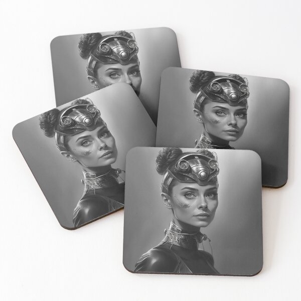 Item preview, Audrey Hepburn as a cyborg designed and sold by DRTYFUNK.