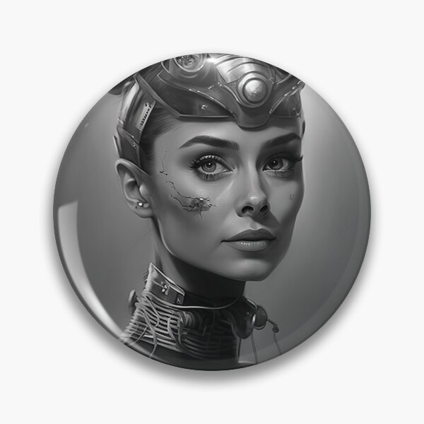 Item preview, Audrey Hepburn as a cyborg designed and sold by DRTYFUNK.