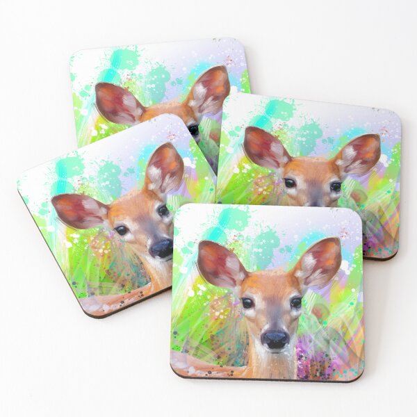 Item preview, Flora The Fawn Street Art Painting designed and sold by Exclusively Motorsport.