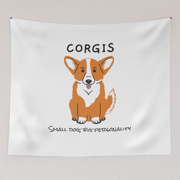 Item preview, Corgis Small Dog, Big Personality Funny Corgi designed and sold by Harmonick-Tees.
