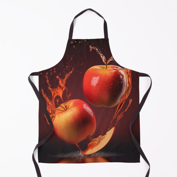 Item preview, Two red apples are splashing into the water printart, wallart 1 designed and sold by jetaiart.