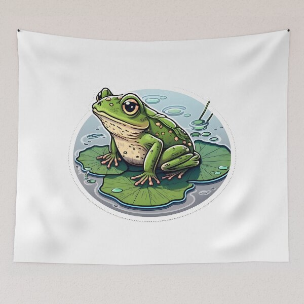 Item preview, Frog on Lily pad designed and sold by RingSenev.