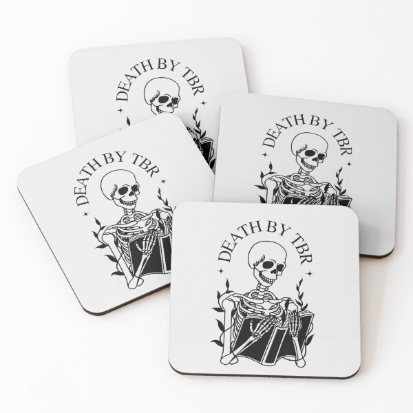 Item preview, death by tbr skeleton reading  designed and sold by catdiasart.