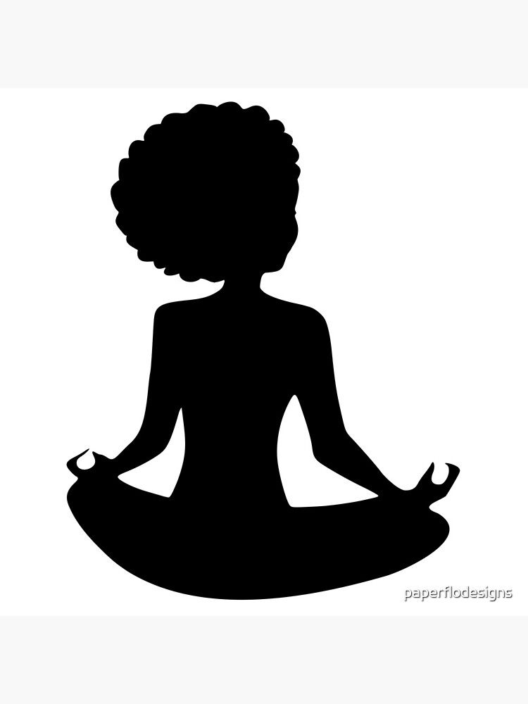 Health and Wellness Chakra Art Afro Woman Fitness African American Bags Yoga Chakras Yoga Mat Black Yogi Yoga Poses Bag