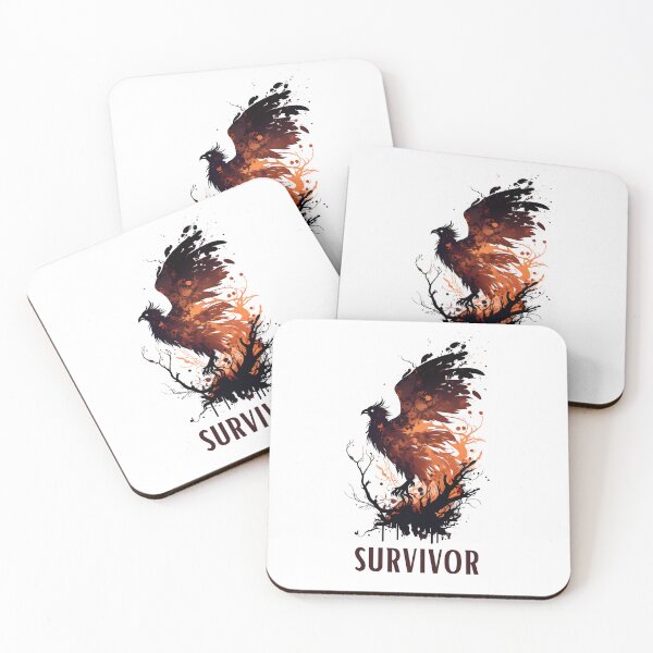 Item preview, Survivor - Phoenix Rising From the Ashes designed and sold by ShadowAndSlate.