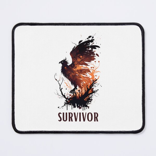 Item preview, Survivor - Phoenix Rising From the Ashes designed and sold by ShadowAndSlate.