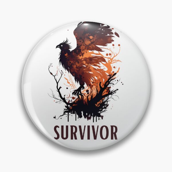 Item preview, Survivor - Phoenix Rising From the Ashes designed and sold by ShadowAndSlate.