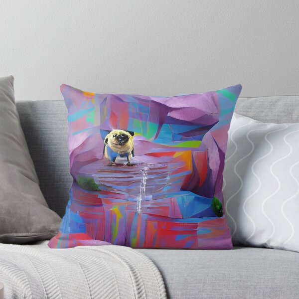 Item preview, Abstract Pug Art. Rainbow Pug Art. Pug Art.  designed and sold by Doggymadness.
