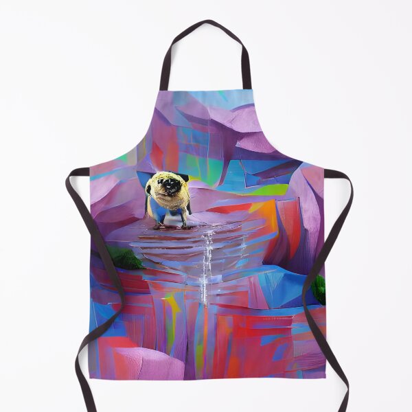 Item preview, Abstract Pug Art. Rainbow Pug Art. Pug Art. designed and sold by Doggymadness.