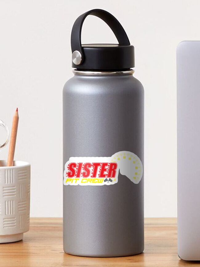 Imagen 1 de 3, Pegatina con la obra Pit Crew Sister Racing Sister Birthday Sister Pit Crew Gear, diseñada y vendida por DynamicDesign.
