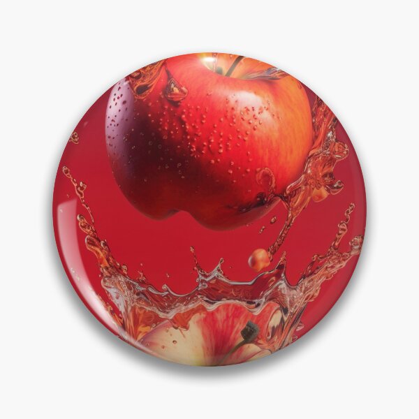 Item preview, Two red apples are splashing into the water printart, wallart 5 designed and sold by jetaiart.
