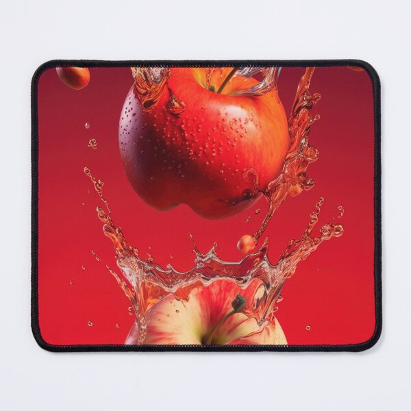 Item preview, Two red apples are splashing into the water printart, wallart 5 designed and sold by jetaiart.