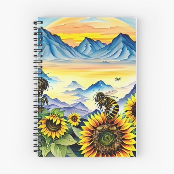 Item preview, Bee On A Sunflower designed and sold by letsgetinspired.