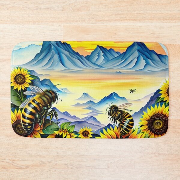Item preview, Bee On A Sunflower designed and sold by letsgetinspired.