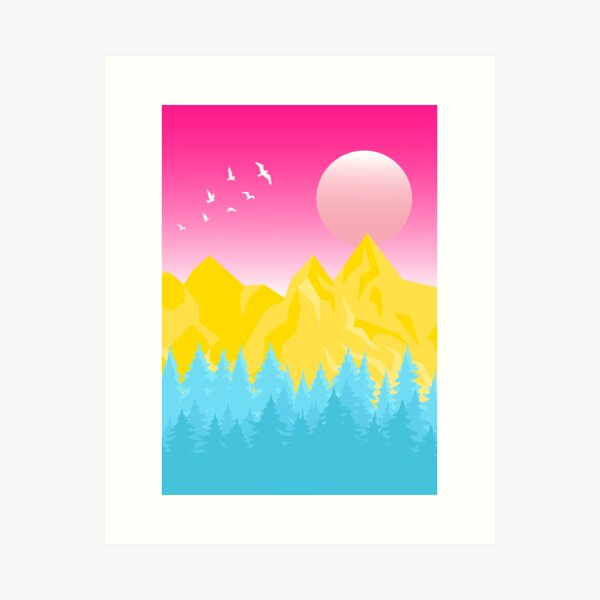 Item preview, Pansexual Art Landscape designed and sold by Pridish.