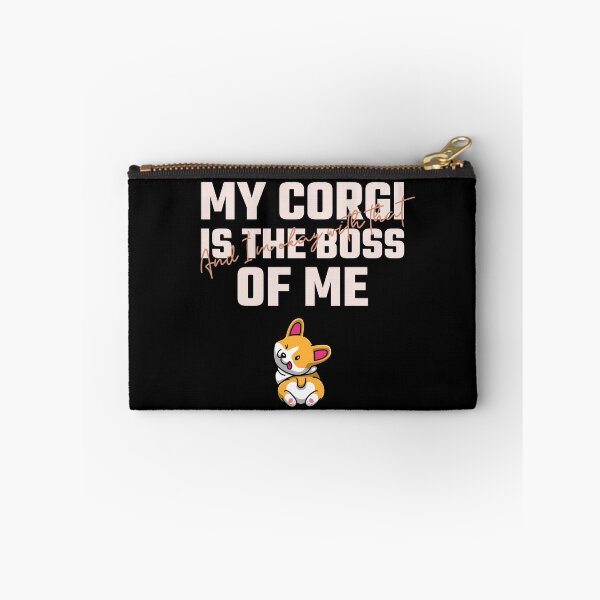 Item preview, My Corgi Is The Boss Of Me And I'm Okay With That Funny Corgi designed and sold by Harmonick-Tees.
