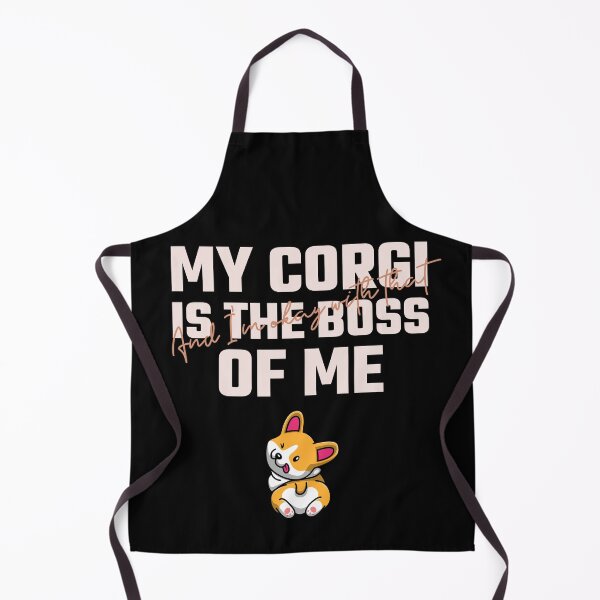Item preview, My Corgi Is The Boss Of Me And I'm Okay With That Funny Corgi designed and sold by Harmonick-Tees.
