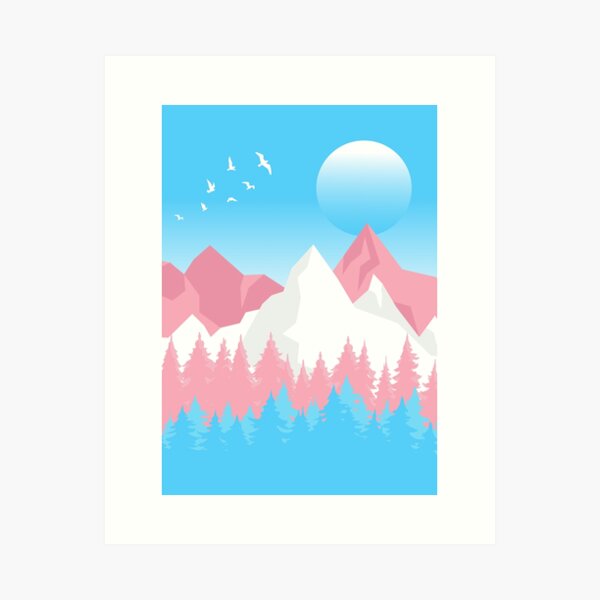 Item preview, Transgender Art Landscape designed and sold by Pridish.