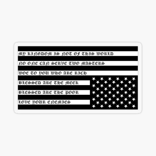 Christian Flag Black Chi Rho Antifa Sticker for Sale by thecamphillips