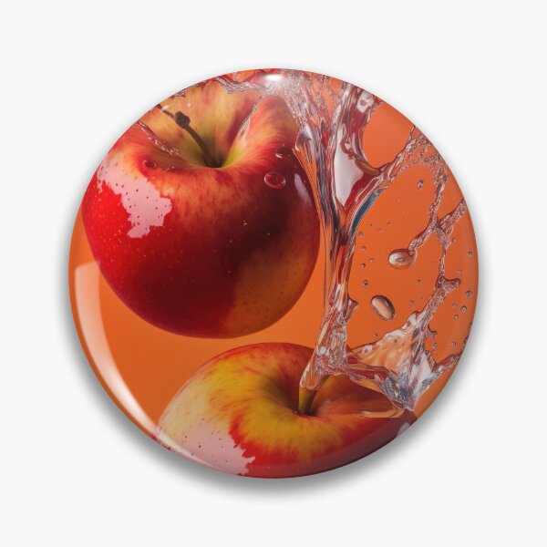 Item preview, Two red apples are splashing into the water printart, wallart 6 designed and sold by jetaiart.