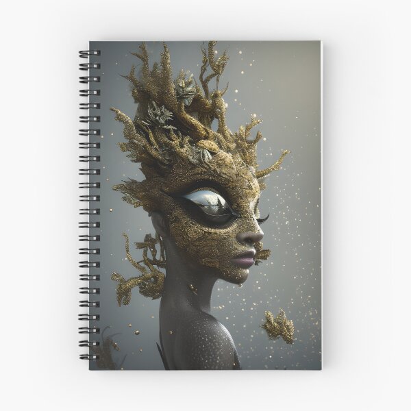 Item preview, Fantasy Floral Creature in Black and Gold designed and sold by Stian Iversen.