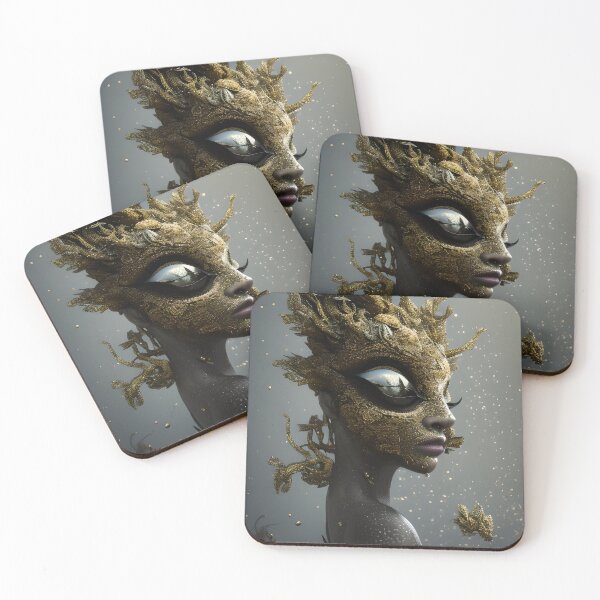 Item preview, Fantasy Floral Creature in Black and Gold designed and sold by Stian Iversen.