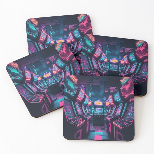 Item preview, Alien Gaming Room Synthwave Arcade designed and sold by artyficial-.