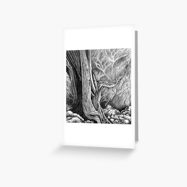 Skull Forest Greeting Card