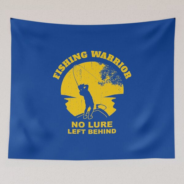 Item preview, Fishing Warrior No Lure Left Behind Funny Fishing Tee designed and sold by BlueSkyTheory.