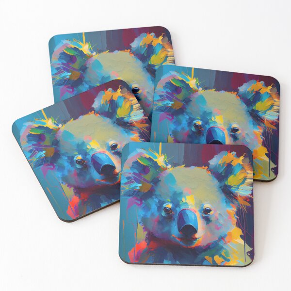 Item preview, Koala Abstract Portrait designed and sold by triplethedot.