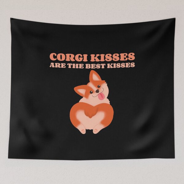 Item preview, Corgi Kisses Are The Best Kisses Funny Corgi designed and sold by Harmonick-Tees.