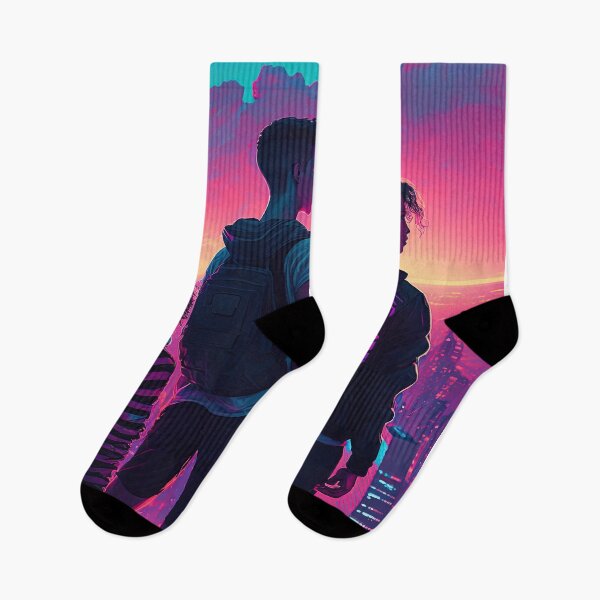 Item preview, Friends Looking over the City Synthwave designed and sold by artyficial-.