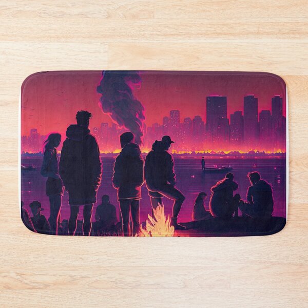 Artikelvorschau, Friends Party at Campfire Synthwave entworfen und verkauft von artyficial-.