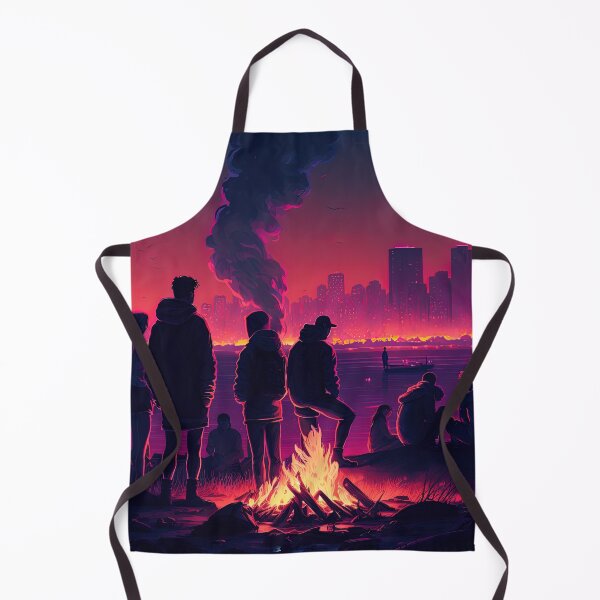 Item preview, Friends Party at Campfire Synthwave designed and sold by artyficial-.